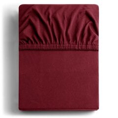 DecoKing jersey Amber Maroon matrača pārvalks ar gumiju, 180x200 cm цена и информация | Простыни | 220.lv