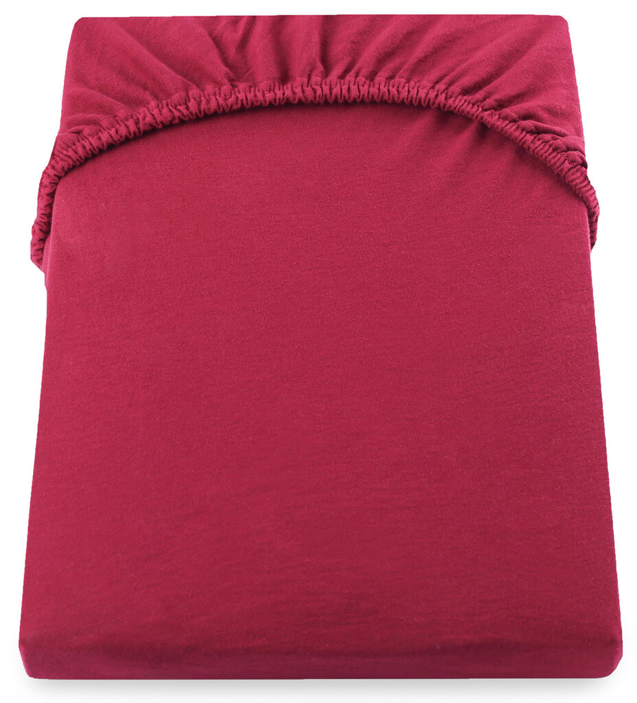 DecoKing jersey Amber Maroon matrača pārvalks ar gumiju, 240x200 cm цена и информация | Palagi | 220.lv