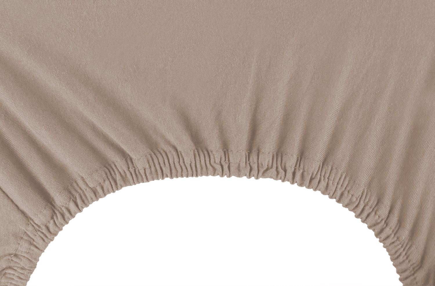 DecoKing jersey Amber Cappuccino palags ar gumiju, 180x200 līdz 200x200 cm цена и информация | Palagi | 220.lv