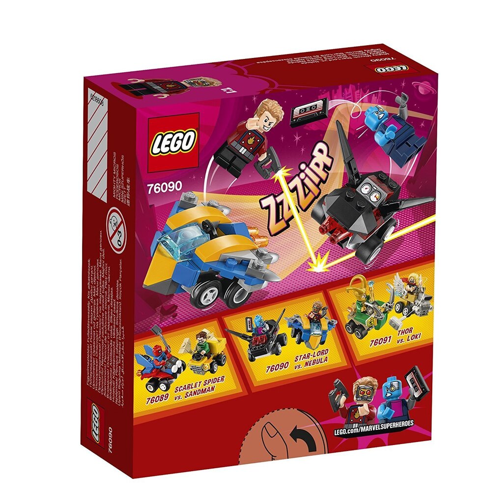 76090 LEGO® Super Heroes Varenie mazuļi: Star-Lords pret Nebulu cena un informācija | Konstruktori | 220.lv