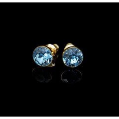 Серьги "Классика (Aquamarine Blue)" с кристаллами Swarovski™ цена и информация | Серьги | 220.lv