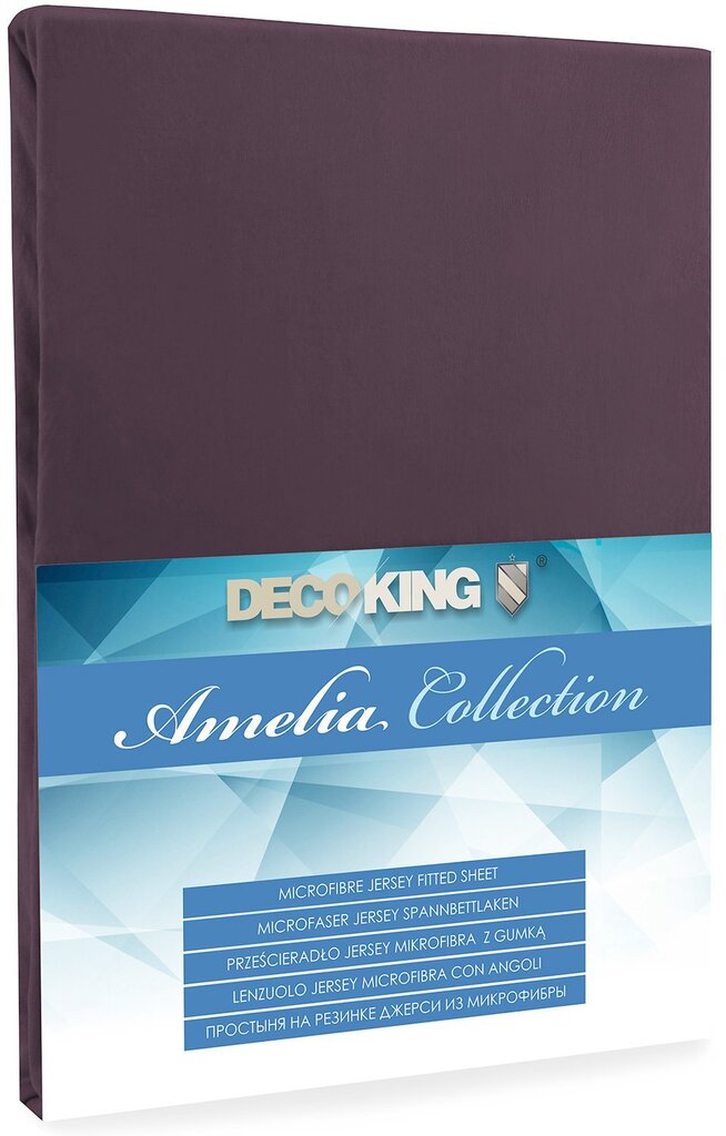 DecoKing Jersey Amelia Collection matrača pārvalks ar gumiju, 100x200 cm cena un informācija | Palagi | 220.lv