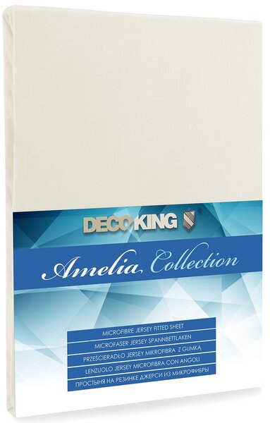 DecoKing Jersey Amelia Collection matrača palags ar gumiju, 120x200 cm cena  | 220.lv