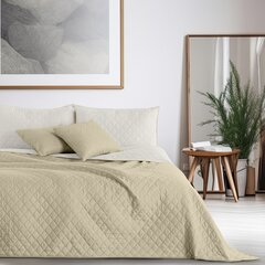 Divpusējs gultas pārklājs Axel White Beige, 200x220 cm цена и информация | Покрывала, пледы | 220.lv