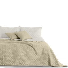 Divpusējs gultas pārklājs Axel White Beige, 200x220 cm цена и информация | Покрывала, пледы | 220.lv