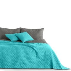 Divpusējs gultas pārklājs Axel Turquoise Steel, 200x220 cm cena un informācija | Gultas pārklāji, pledi | 220.lv