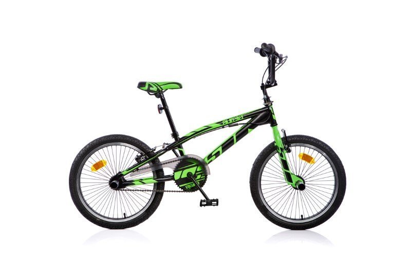 Velosipēds Aurella BMX Freestyle 346 S 20" , zaļš цена и информация | Velosipēdi | 220.lv