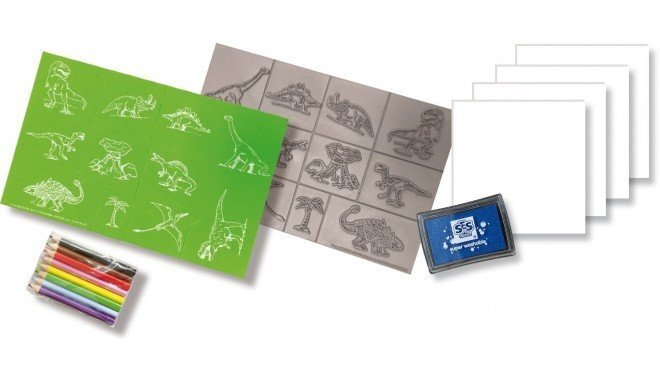 SES Dinozauru zīmogu komplekts цена и информация | Attīstošās rotaļlietas | 220.lv