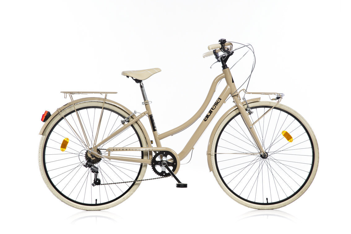 Sieviešu pilsētas velosipēds Aurella Street 1028-STD 28", cappuccino цена и информация | Velosipēdi | 220.lv