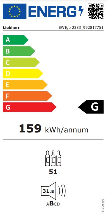 Liebherr EWTGB2383 cena un informācija | Vīna ledusskapji | 220.lv