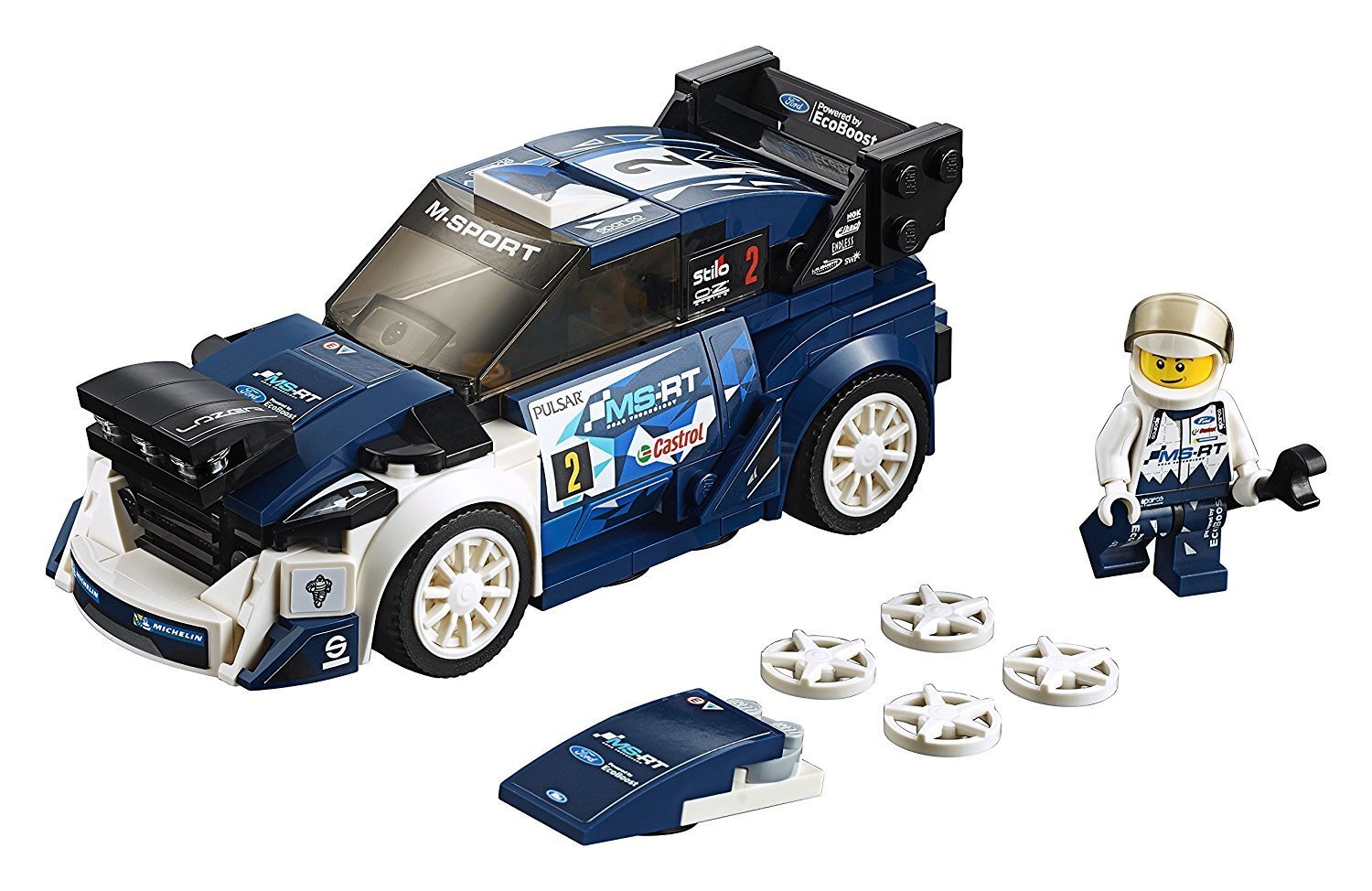 75885 LEGO® Speed Champions Ford Fiesta M-Sport WRC cena un informācija | Konstruktori | 220.lv