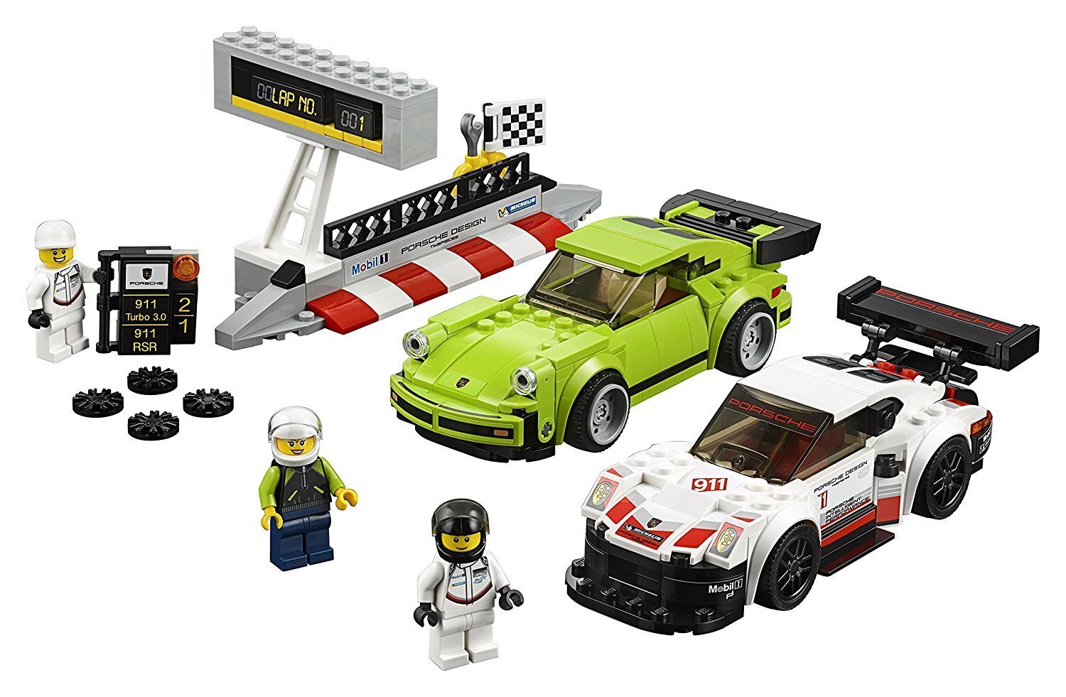 75888 LEGO® Speed Champions Porsche 911 RSR ir 911 Turbo 3.0 cena un informācija | Konstruktori | 220.lv