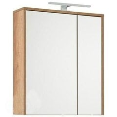 Навесной шкафчик для ванной Vincent 60 см, коричневый цена и информация | Шкафчики для ванной | 220.lv