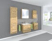 Piekaramais vannas istabas skapis ar spoguli Vincent 80 cm, ozols country цена и информация | Vannas istabas skapīši | 220.lv