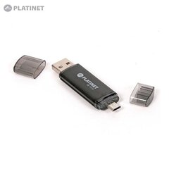 Карта памяти Platinet 32GB, USB 2.0, micro USB, Черная цена и информация | USB накопители | 220.lv