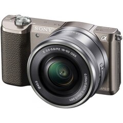 Sony a5100 + 16-50mm Kit, Коричневый цена и информация | Цифровые фотоаппараты | 220.lv