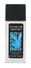 Playboy Generation for Him Deodorant 75ml cena un informācija | Parfimēta vīriešu kosmētika | 220.lv