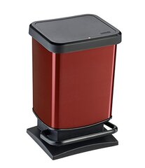 Atkritumu tvertne ar pedāli Rotho Paso, 20L, sarkanā krāsā cena un informācija | Miskastes | 220.lv