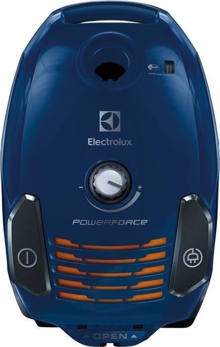 Electrolux PowerForce EPF62IS putekļu sūcējs ar putekļu maisu, tumšzilā krāsā cena un informācija | Putekļu sūcēji | 220.lv