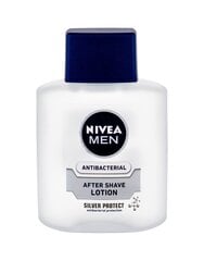 Nivea Men Silver Protect šķidrums pēc skūšanās vīriešiem 100 ml cena un informācija | Skūšanās piederumi, kosmētika | 220.lv