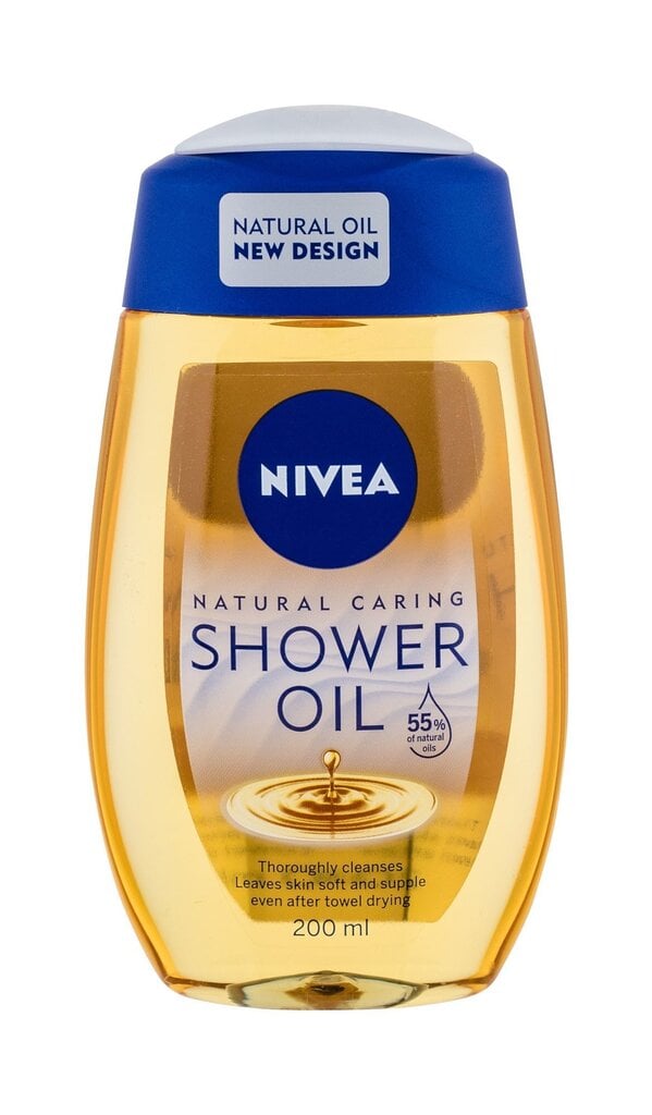 Nivea Natural Oil dušas eļļa 200 ml cena un informācija | Dušas želejas, eļļas | 220.lv