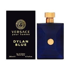 Tualetes ūdens Versace Pour Homme Dylan Blue EDT vīriešiem 200 ml cena un informācija | Vīriešu smaržas | 220.lv
