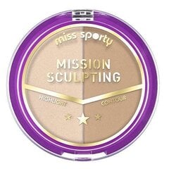 Miss Sporty Mission Sculpting paštonējošais pūderis 9 g, 001 Mission Blondy cena un informācija | Grima bāzes, tonālie krēmi, pūderi | 220.lv
