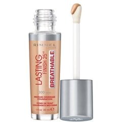 Rimmel London Lasting Finish Breathable тональный крем 30 мл, 300 Sand цена и информация | Пудры, базы под макияж | 220.lv