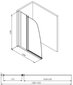 Mobilā vannas stikla siena siena Besco Avis cena un informācija | Piederumi vannām un dušas kabīnēm | 220.lv