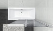 Mobilā vannas stikla siena siena Besco Prestigio cena un informācija | Piederumi vannām un dušas kabīnēm | 220.lv
