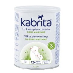 Piena dzēriens uz kazas piena bāzes bērniem Kabrita Gold 3, 12-36 mēn., 800 g cena un informācija | Piena maisījumi (6+ mēn.) | 220.lv