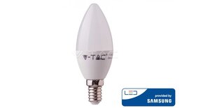 5,5 W LED spuldze V-TAC, sveces formas, E14, 6400K (auksti balta) ar LED SAMSUNG diodi cena un informācija | Spuldzes | 220.lv
