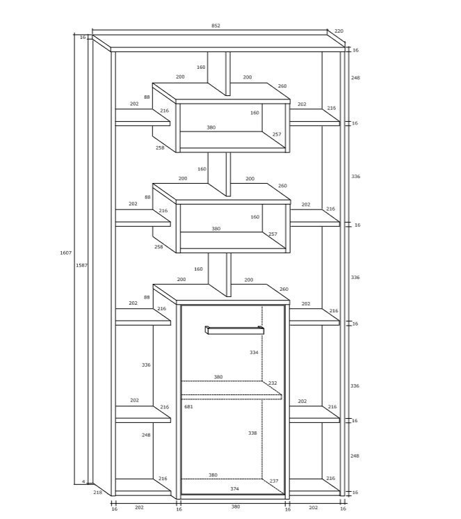 Plaukts Rio 1D, ozols цена и информация | Plaukti | 220.lv