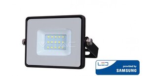 10W LED prožektors V-TAC, 4000K (dabiski balta), melns korpuss, ar LED SAMSUNG diodi цена и информация | Уличное освещение | 220.lv