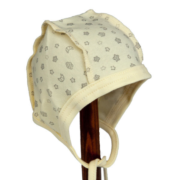 Lorita kokvilnas cepurīte „Pepper'' gaiši dzeltena, 40-48 cm. art.1309 cena un informācija | Zīdaiņu cepures, cimdi, šalles | 220.lv