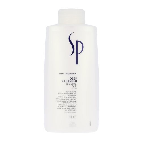 Dziļi attīrošais Shampoo Wella SP Deep Cleanser šampūns 1000 ml cena un informācija | Šampūni | 220.lv