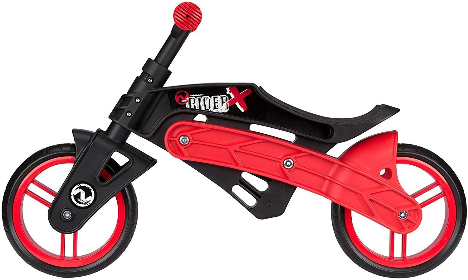 Nijdam Velosipēds-skūteris ADJUSTABLE 52LA Black/Red cena un informācija | Balansa velosipēdi | 220.lv