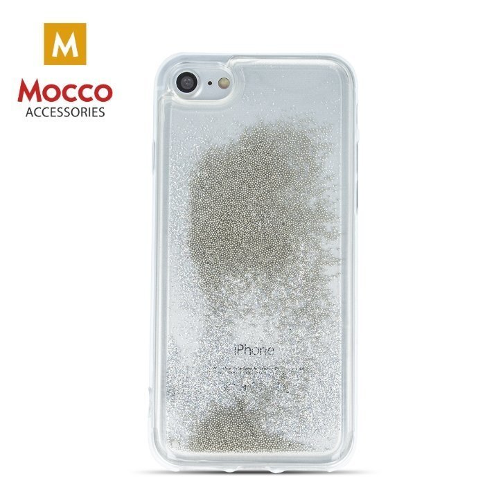 Aizsargvāciņš Mocco Liquid Silicone piemērots Apple iPhone X, caurspīdīgs-sudrabains cena un informācija | Telefonu vāciņi, maciņi | 220.lv