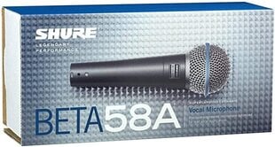 Микрофон Shure Beta 58A цена и информация | Микрофоны | 220.lv