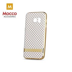 Aizsargvāciņš Mocco Blocks Plating Silicone piemērots Apple iPhone 7 / 8, caurspīdīgs-zeltains цена и информация | Чехлы для телефонов | 220.lv