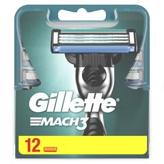 Skūšanās galviņas Gillette Mach3 12 gab. cena un informācija | Gillette Smaržas, kosmētika | 220.lv