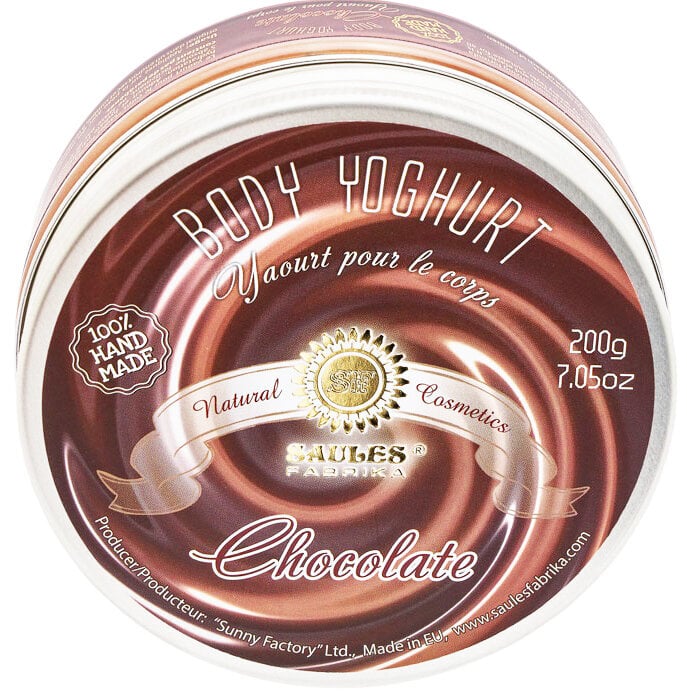 Mitrinošs ķermeņa jogurts CHOCOLATE Saules Fabrika 200 g cena un informācija | Ķermeņa krēmi, losjoni | 220.lv