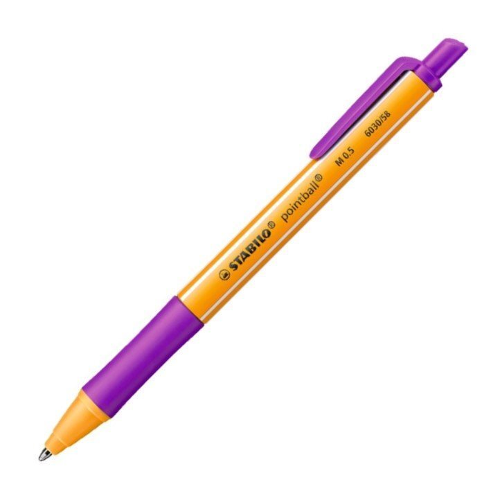 Pildspalva Stabilo Pointball 0,5 mm violeta цена и информация | Rakstāmpiederumi | 220.lv