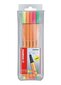 Pildspalvas Stabilo POINT 88 5 krāsas cena un informācija | Modelēšanas un zīmēšanas piederumi | 220.lv