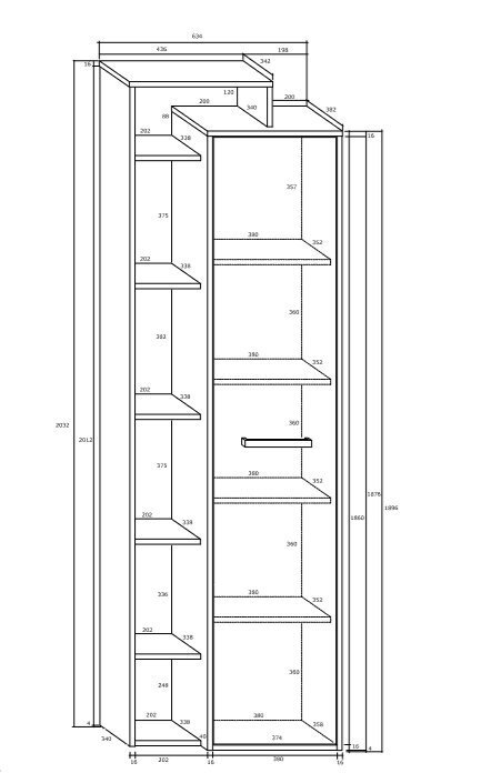 Skapis Rio L, ozols/balts цена и информация | Skapji | 220.lv