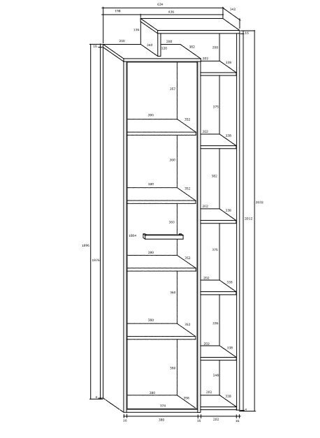 Skapis Rio P, balts/brūns цена и информация | Skapji | 220.lv