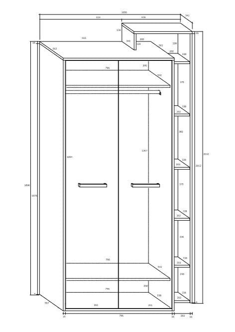 Skapis Rio P2D, ozols цена и информация | Skapji | 220.lv