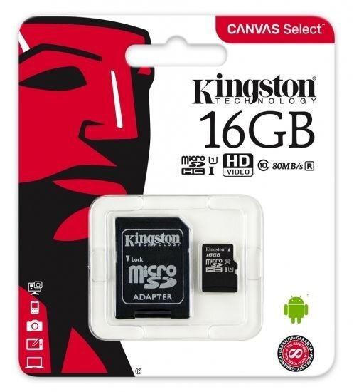 Kingston SDCS/16GB cena un informācija | Atmiņas kartes mobilajiem telefoniem | 220.lv