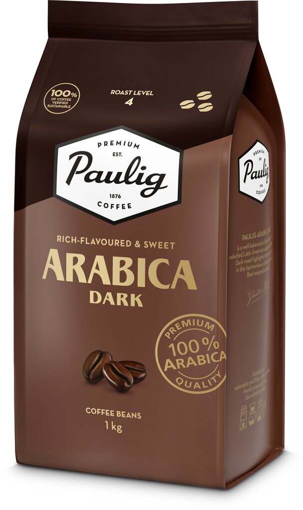 Paulig Arabica Dark kafijas pupiņas, 1kg цена и информация | Kafija, kakao | 220.lv