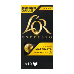 Kafijas kapsulas MATTINATA LOR, 10 gab. Nespresso® kafijas automātiem cena un informācija | Kafija, kakao | 220.lv